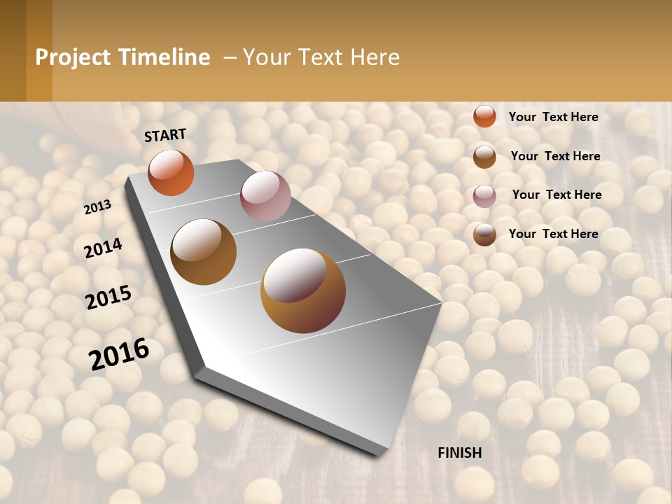 Scattered Peas PowerPoint Template