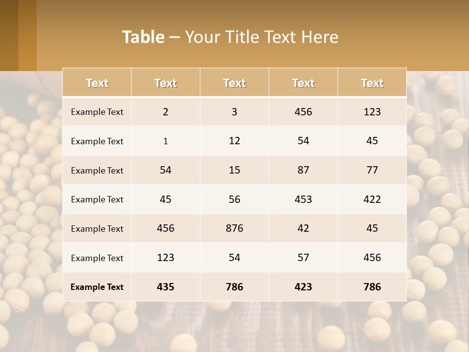 Scattered Peas PowerPoint Template