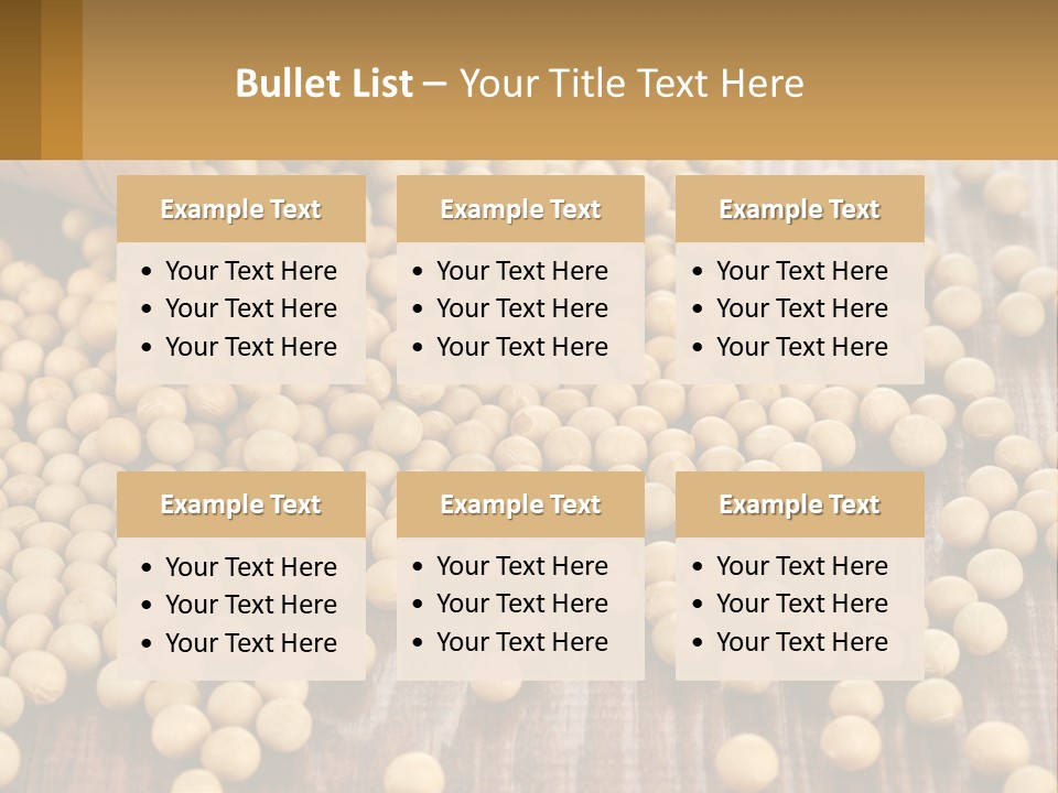 Scattered Peas PowerPoint Template