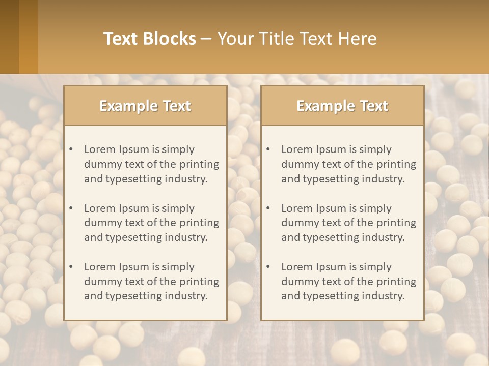 Scattered Peas PowerPoint Template