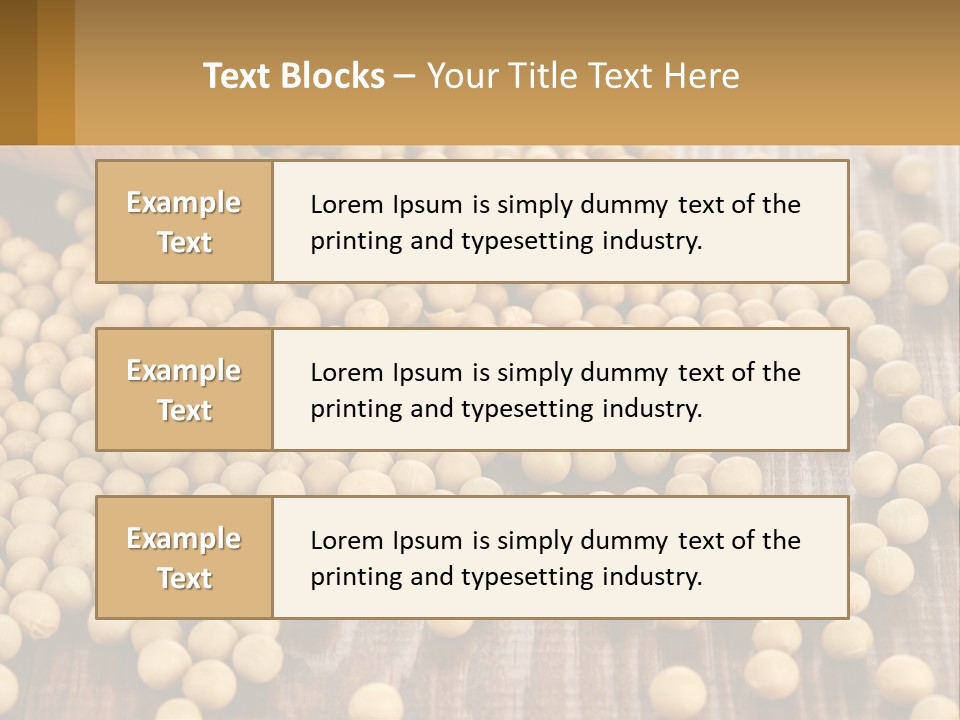 Scattered Peas PowerPoint Template