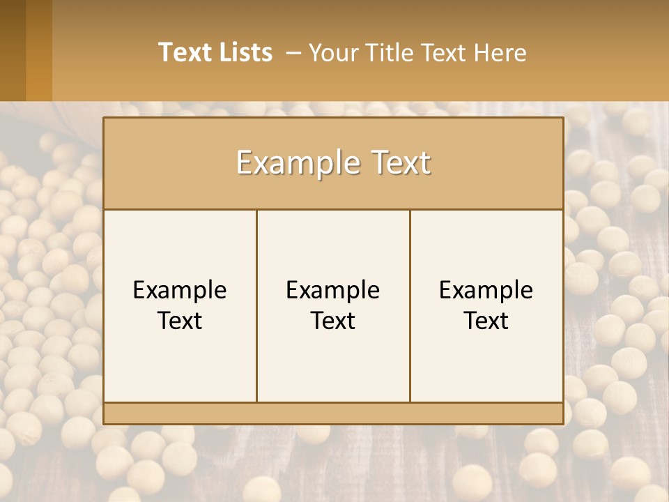 Scattered Peas PowerPoint Template