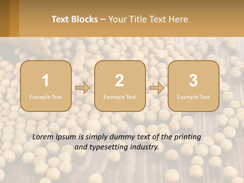 Scattered Peas PowerPoint Template