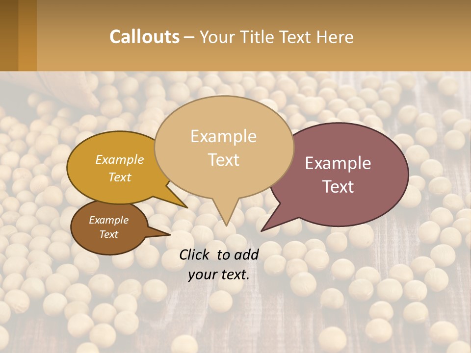 Scattered Peas PowerPoint Template