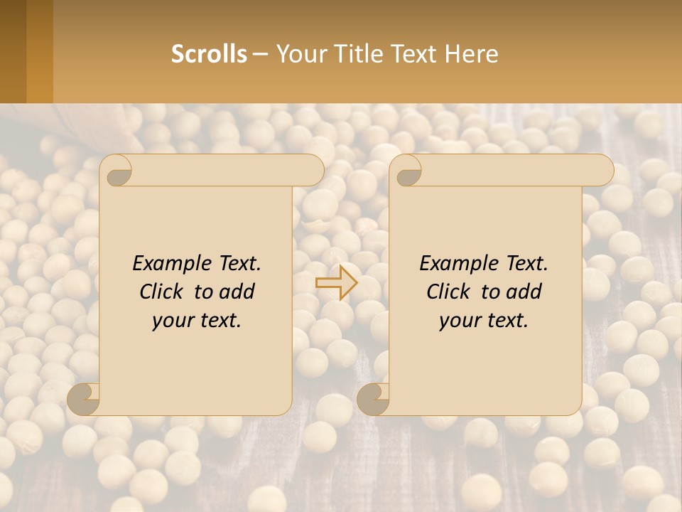 Scattered Peas PowerPoint Template