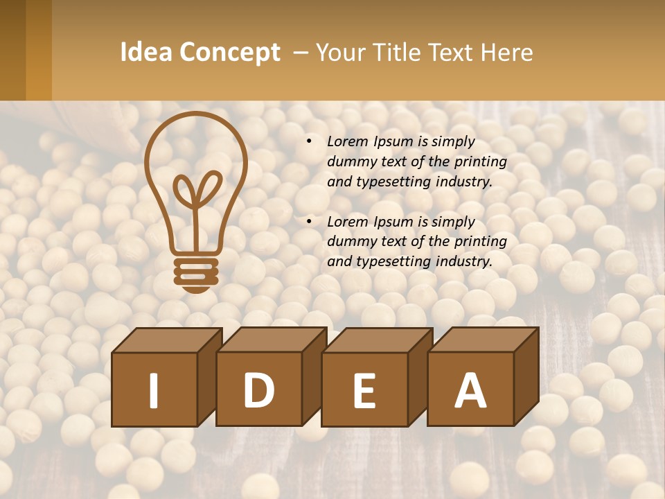 Scattered Peas PowerPoint Template