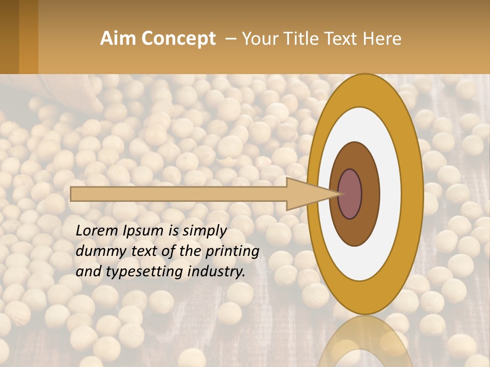 Scattered Peas PowerPoint Template