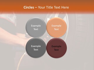 Dismantle The Wheel From The Car PowerPoint Template