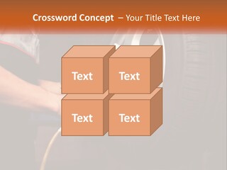 Dismantle The Wheel From The Car PowerPoint Template
