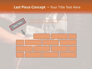 Dismantle The Wheel From The Car PowerPoint Template