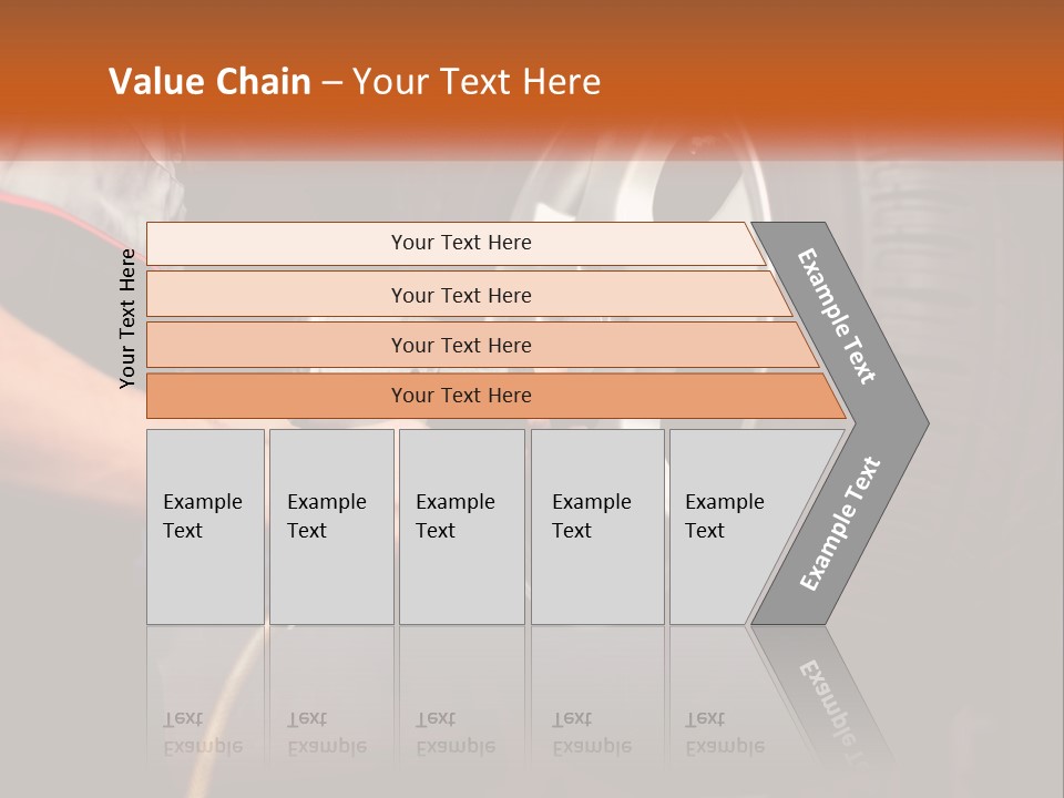 Dismantle The Wheel From The Car PowerPoint Template