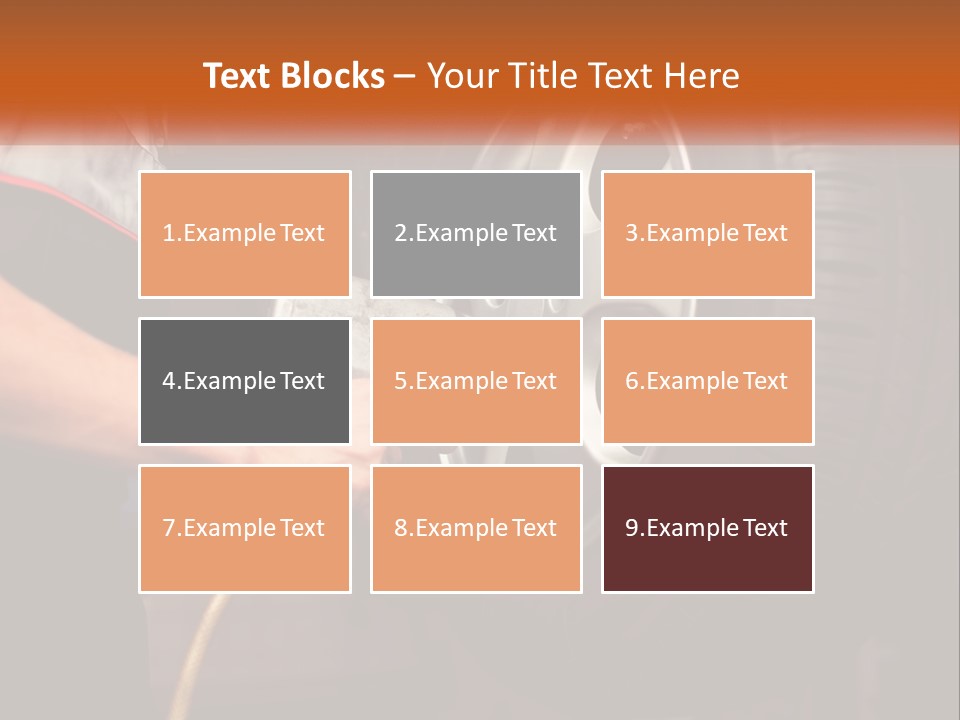 Dismantle The Wheel From The Car PowerPoint Template