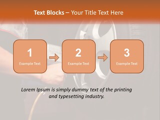 Dismantle The Wheel From The Car PowerPoint Template
