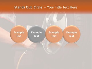 Dismantle The Wheel From The Car PowerPoint Template