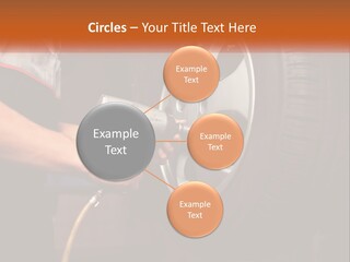 Dismantle The Wheel From The Car PowerPoint Template