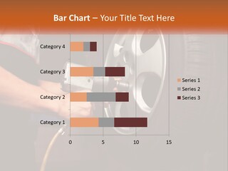Dismantle The Wheel From The Car PowerPoint Template