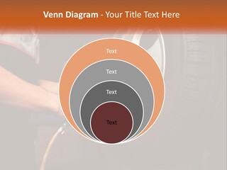 Dismantle The Wheel From The Car PowerPoint Template