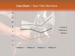 Dismantle The Wheel From The Car PowerPoint Template