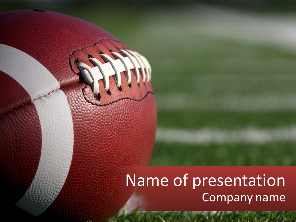 American Football Ball PowerPoint Template