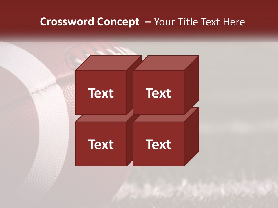 American Football Ball PowerPoint Template