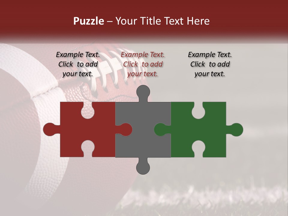 American Football Ball PowerPoint Template