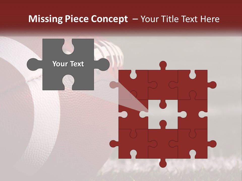 American Football Ball PowerPoint Template
