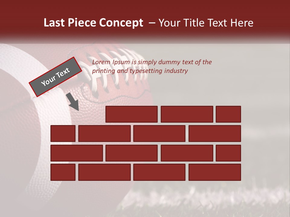 American Football Ball PowerPoint Template