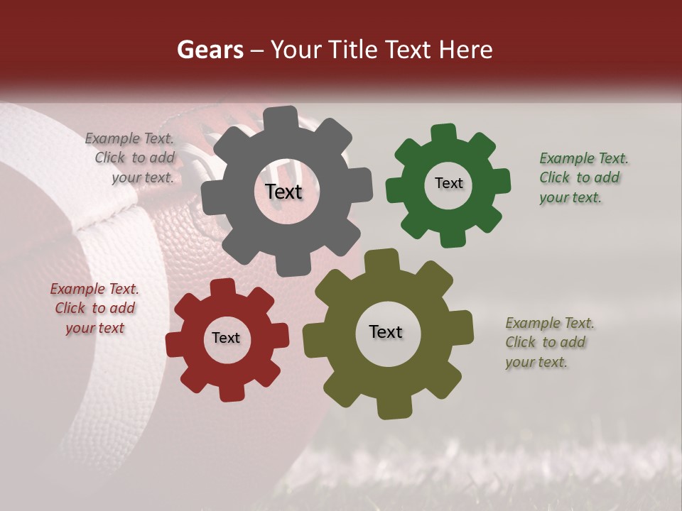 American Football Ball PowerPoint Template