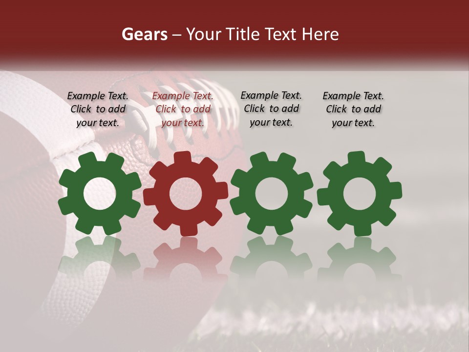 American Football Ball PowerPoint Template