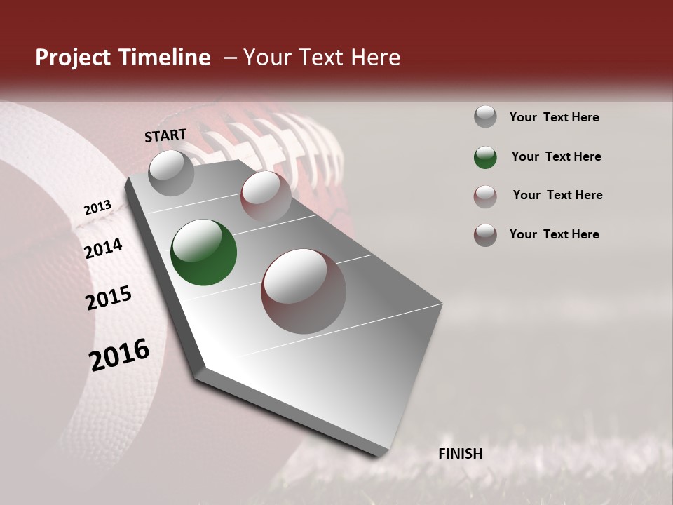 American Football Ball PowerPoint Template