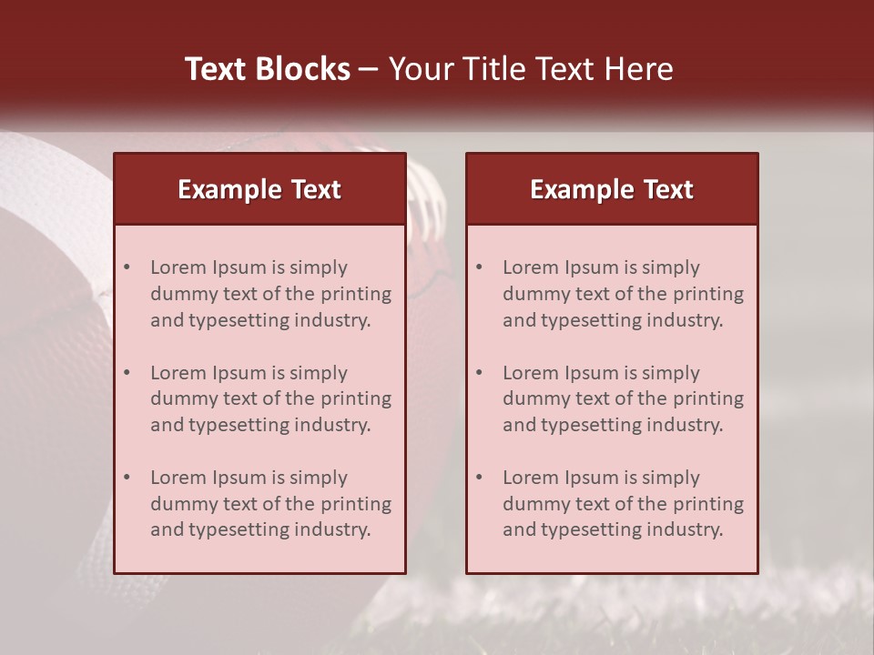 American Football Ball PowerPoint Template