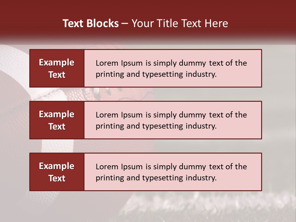 American Football Ball PowerPoint Template