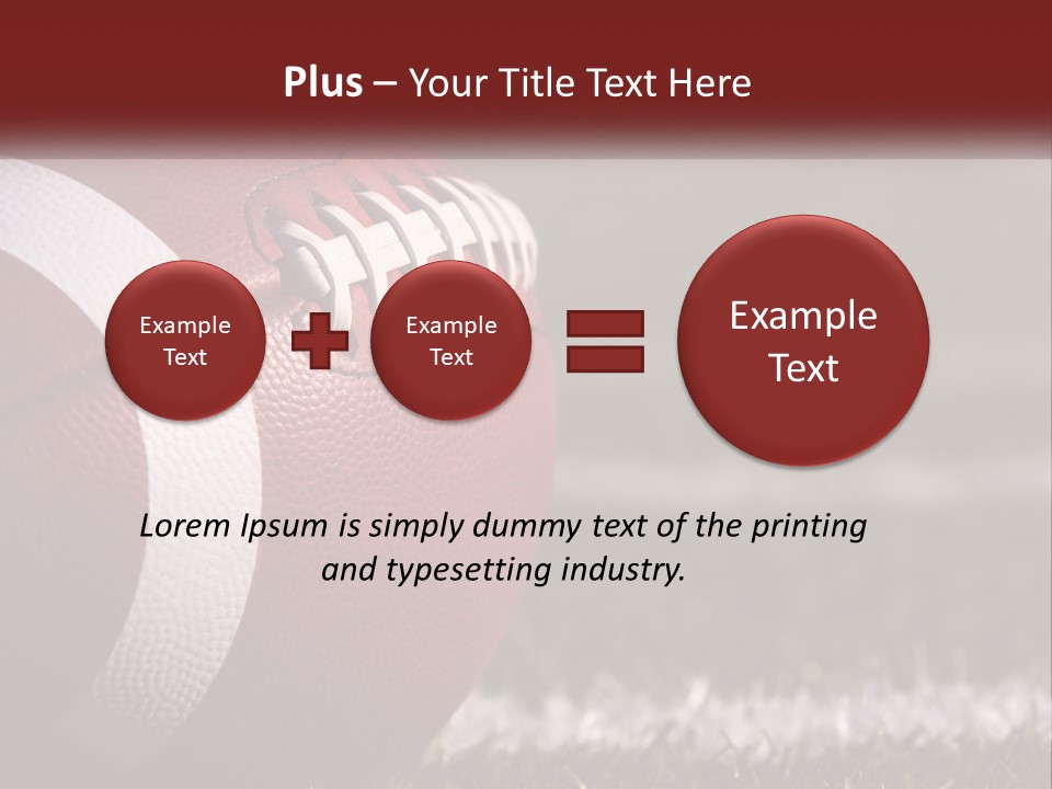 American Football Ball PowerPoint Template