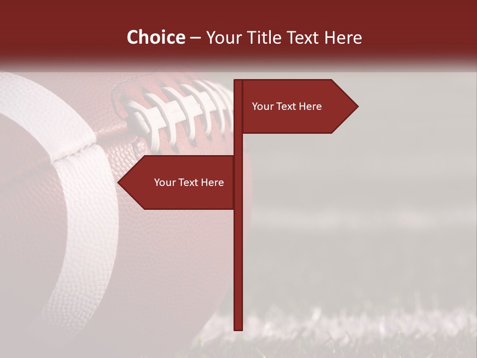 American Football Ball PowerPoint Template