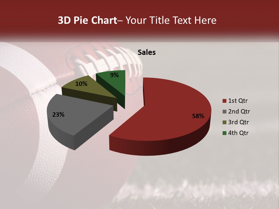 American Football Ball PowerPoint Template