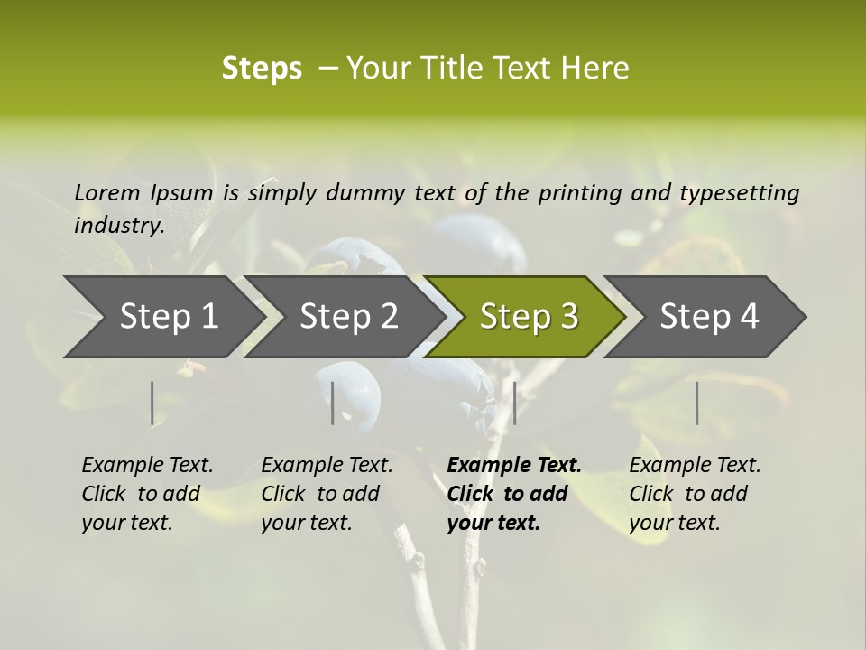 Blueberry PowerPoint Template