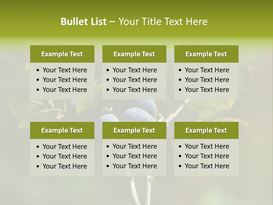 Blueberry PowerPoint Template