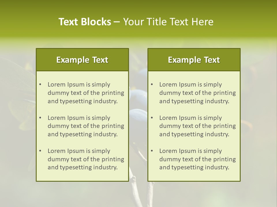Blueberry PowerPoint Template