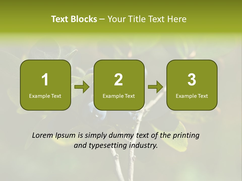 Blueberry PowerPoint Template