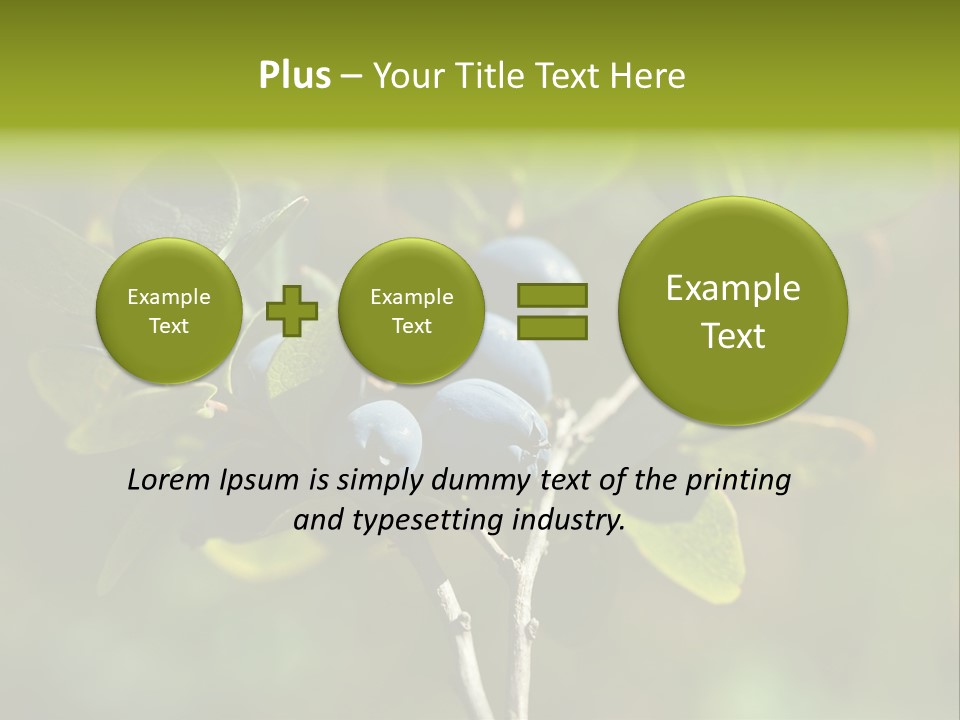 Blueberry PowerPoint Template