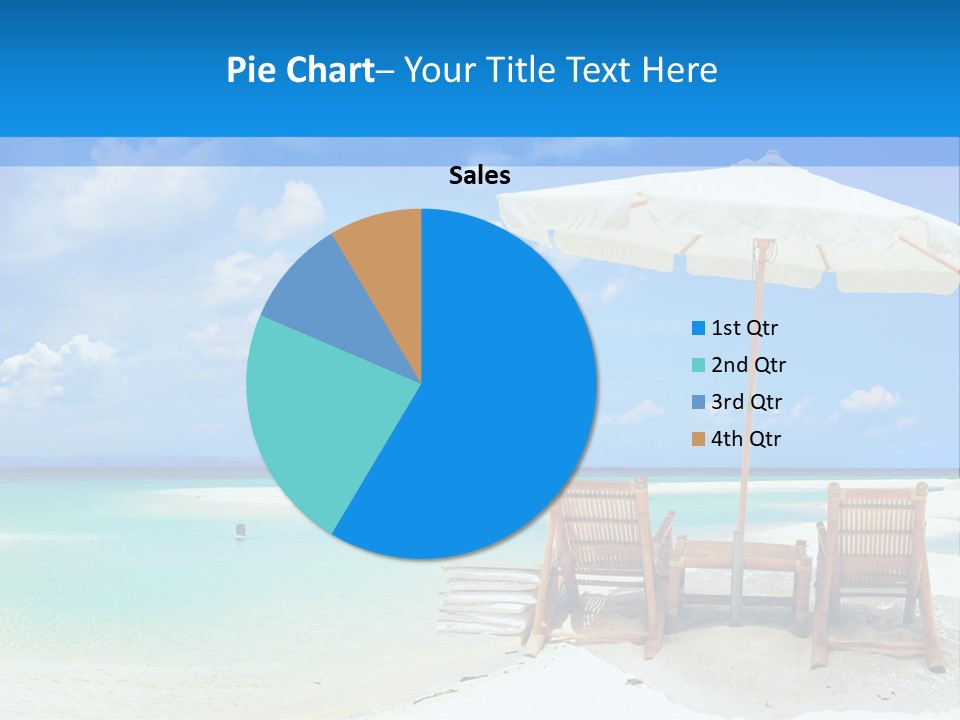 Sunbeds By The Sea PowerPoint Template