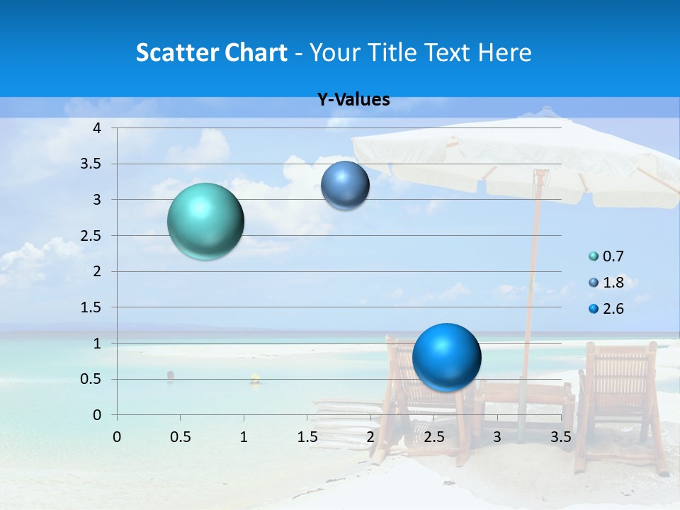 Sunbeds By The Sea PowerPoint Template