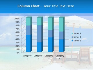 Sunbeds By The Sea PowerPoint Template