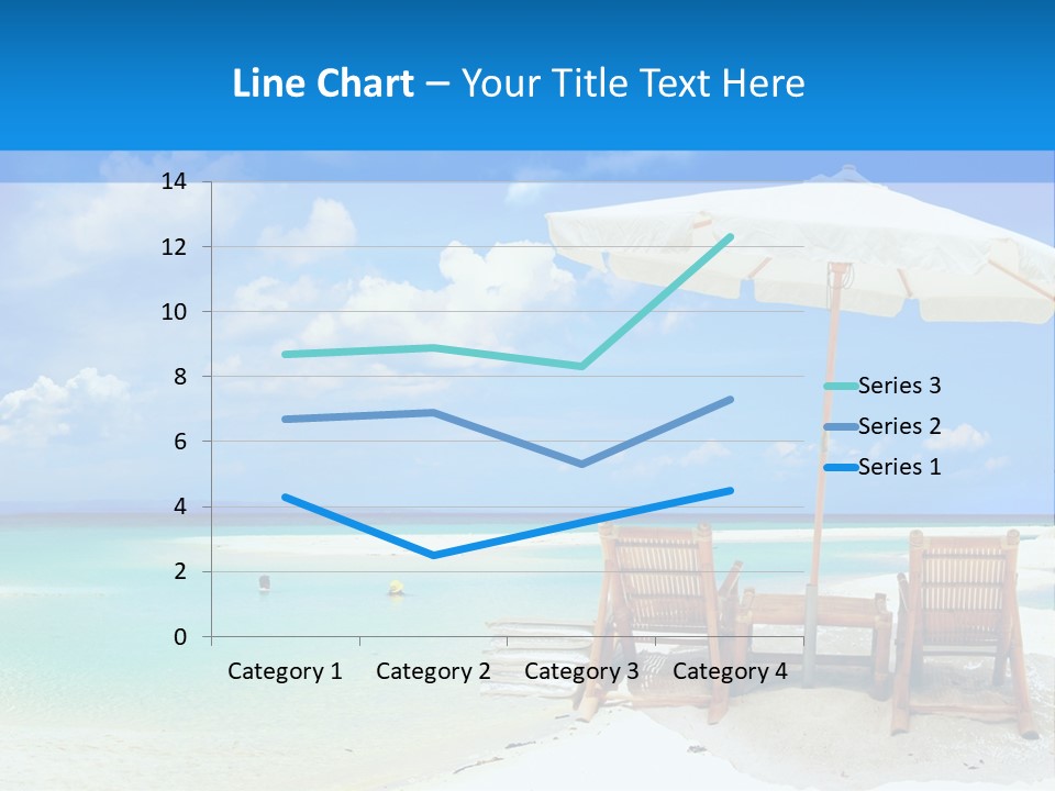 Sunbeds By The Sea PowerPoint Template