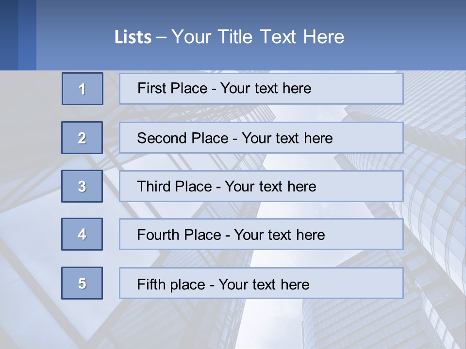 High-Rise Glass Offices PowerPoint Template