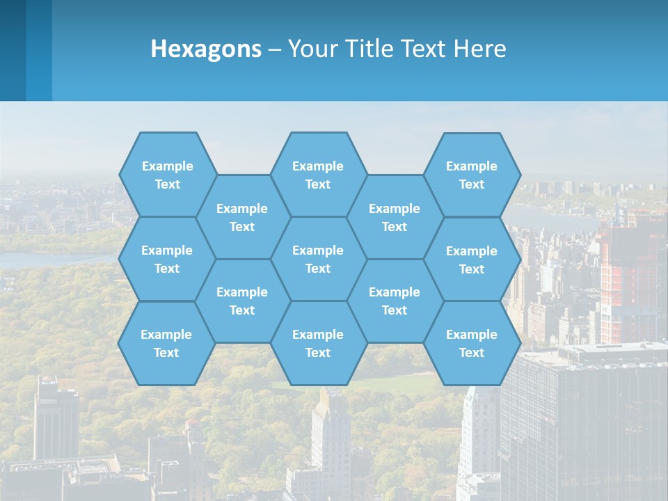 Park In The Middle Of The City PowerPoint Template