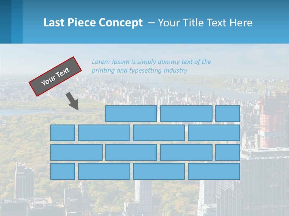Park In The Middle Of The City PowerPoint Template