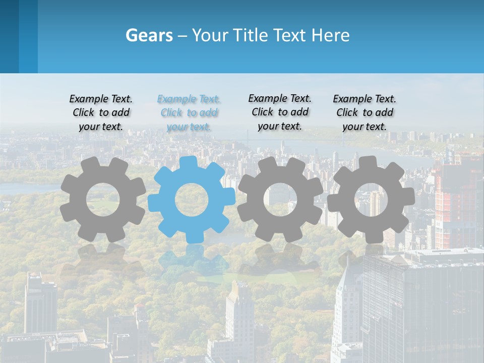 Park In The Middle Of The City PowerPoint Template