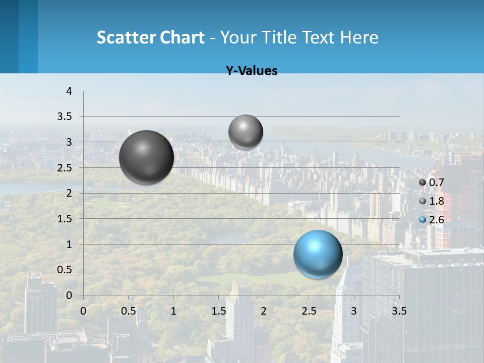 Park In The Middle Of The City PowerPoint Template