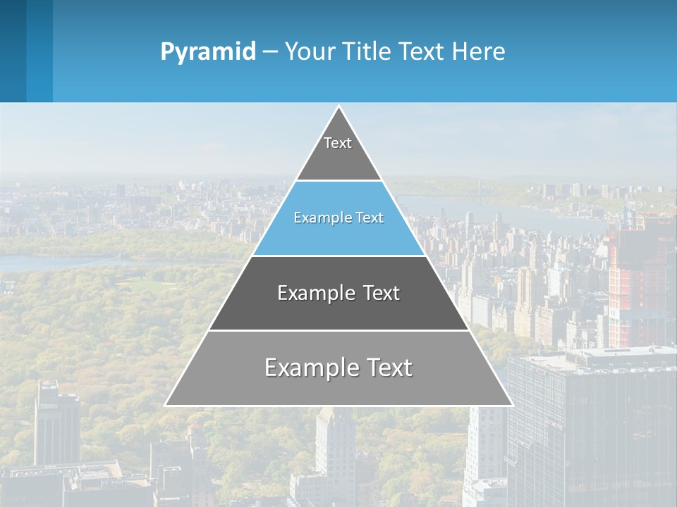 Park In The Middle Of The City PowerPoint Template